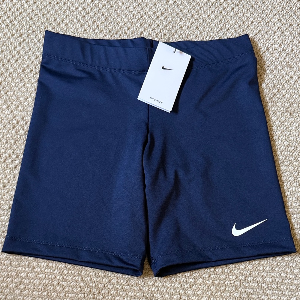 Nike Deep Blue Performance Shorts NWT Size S 7-8” inseam